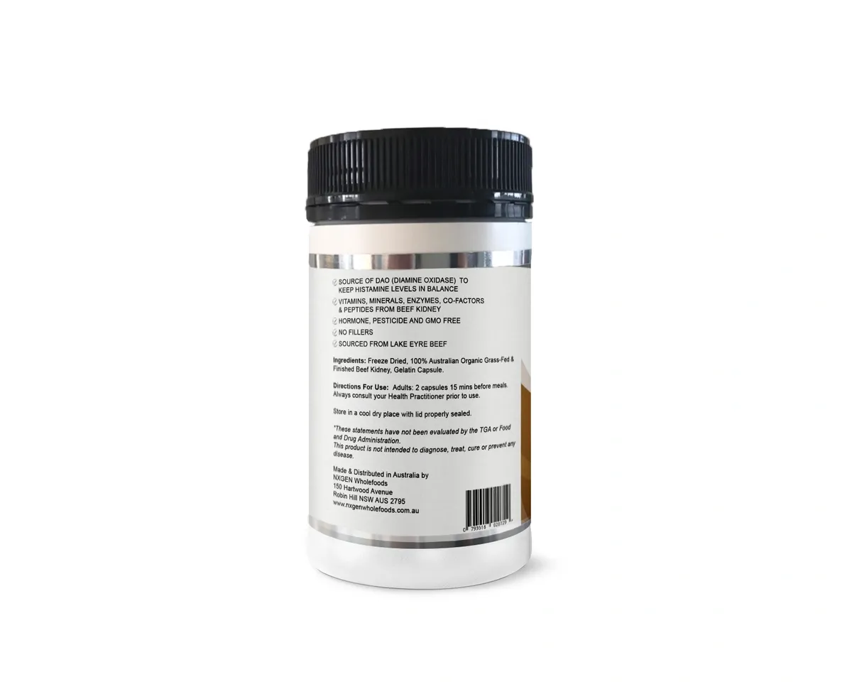 Nxgen Pure Grass-Fed Beef Kidney 500mg 160 Capsules – Image 5
