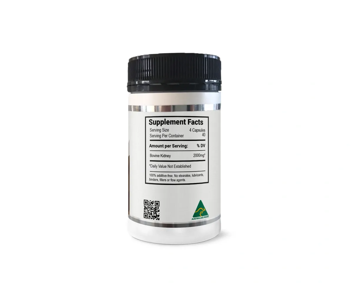 Nxgen Pure Grass-Fed Beef Kidney 500mg 160 Capsules – Image 6