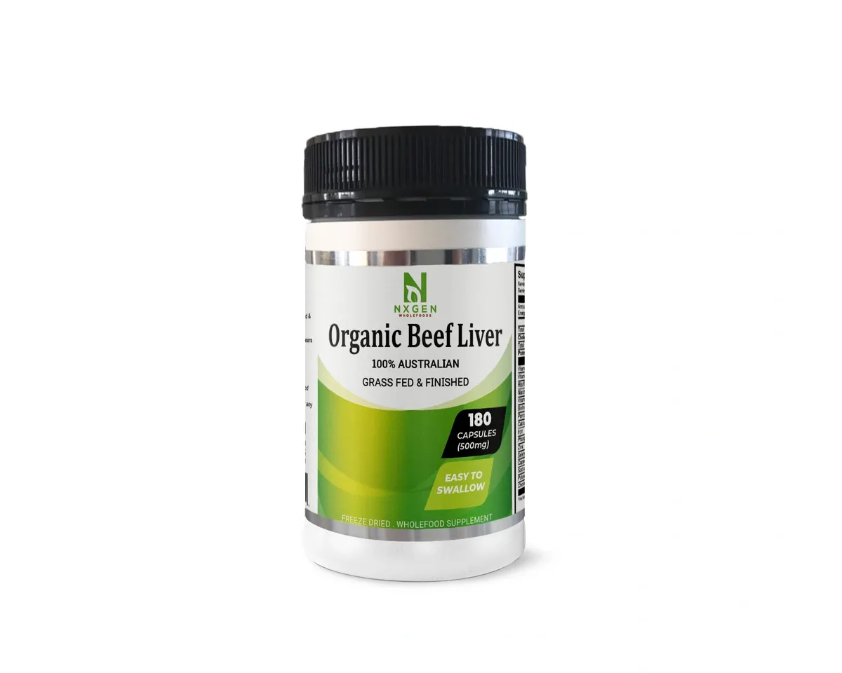 Nxgen Organic Grass Fed Beef Liver 500mg 180 Capsules – Image 5