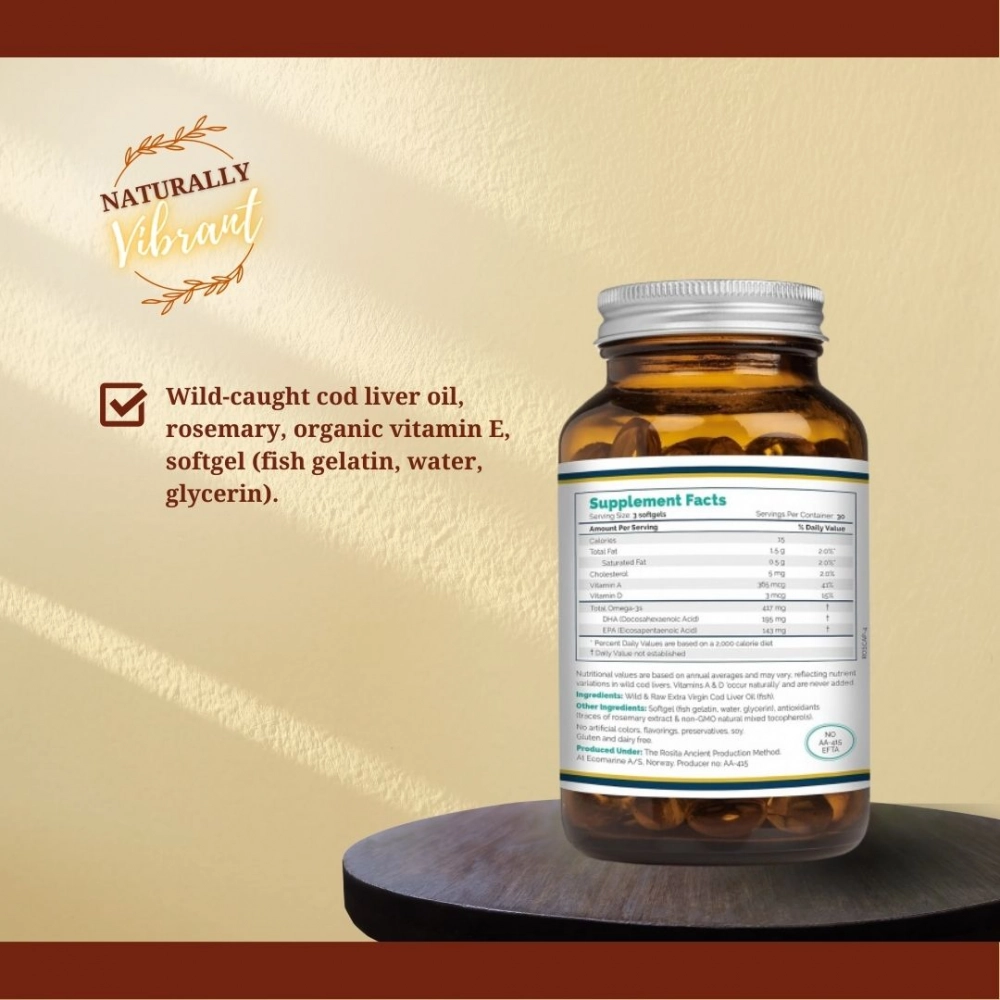 Rosita s cod liver oil Capsules – Image 2