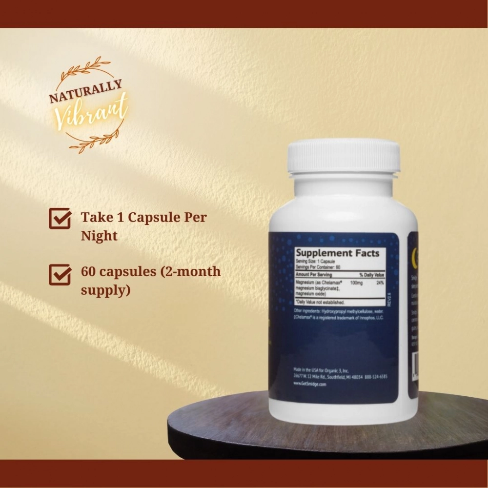 Smidge Evening Magnesium 60 capsules – Image 3