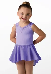 High-Low Leotard Dress in Lavender – XXSC (Extra Small Child 3)