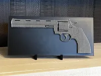 .357 Magnum Revolver 3D Wall Art – Image 2