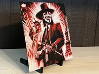 V for Vendetta-Inspired 3D Printed Wall Art – Image 2