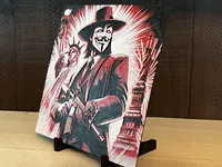 V for Vendetta-Inspired 3D Printed Wall Art – Image 3