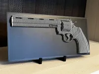 .357 Magnum Revolver 3D Wall Art – Image 3