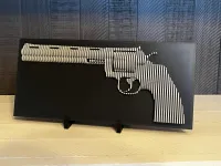 .357 Magnum Revolver 3D Wall Art – Image 4