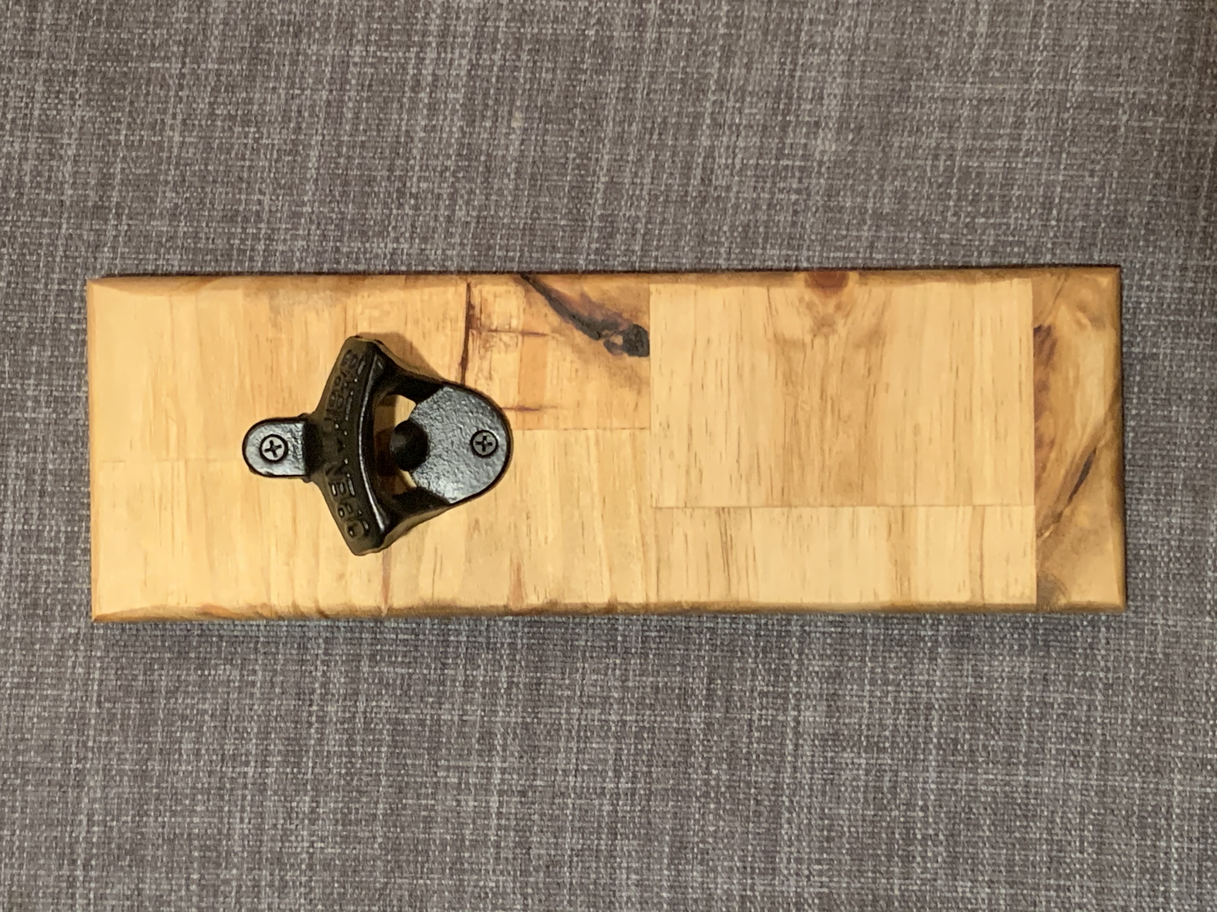 Handmade Wooden Wall Bottle Opener – Image 2