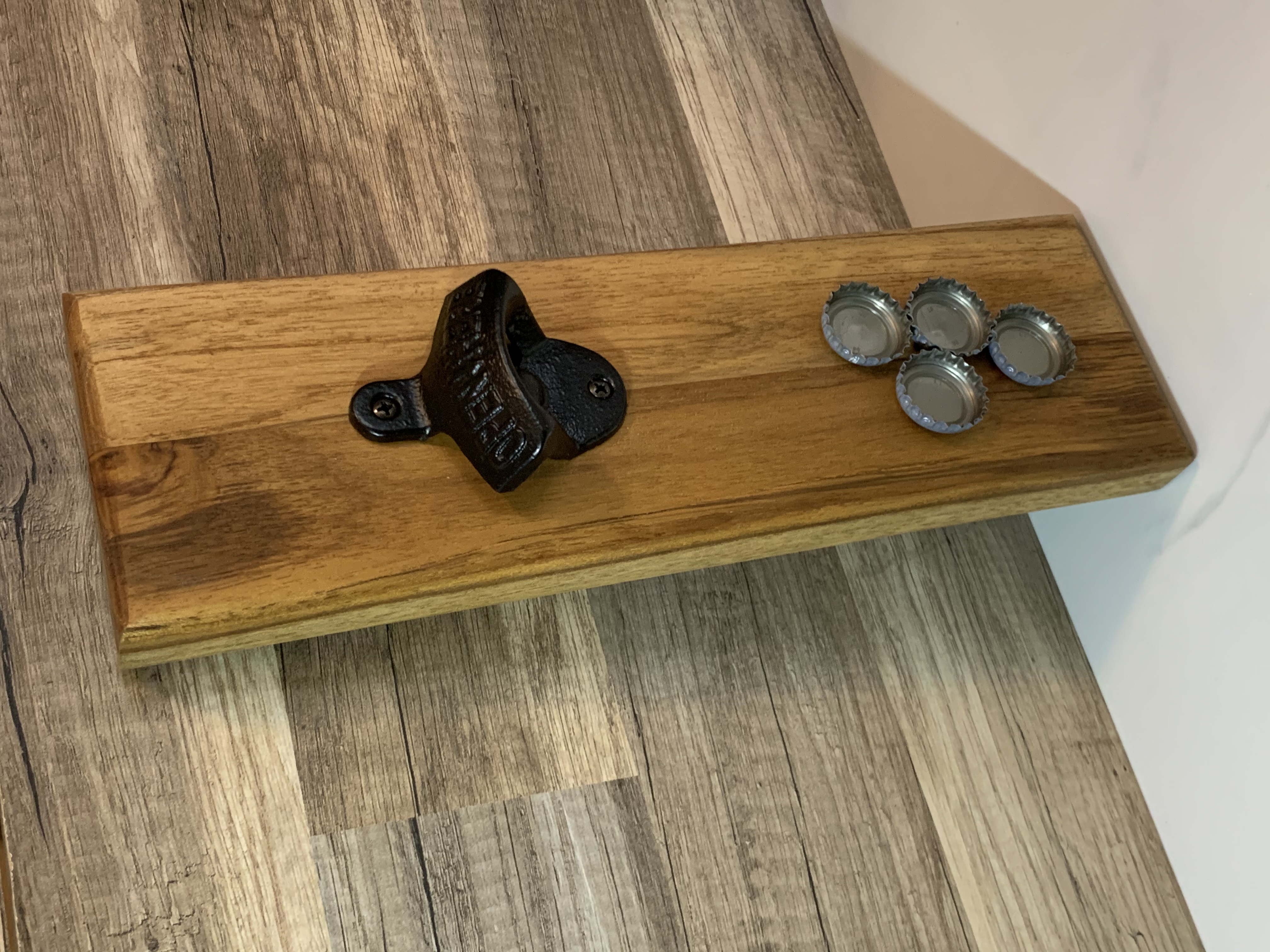 Handmade Wooden Wall Bottle Opener – Image 4