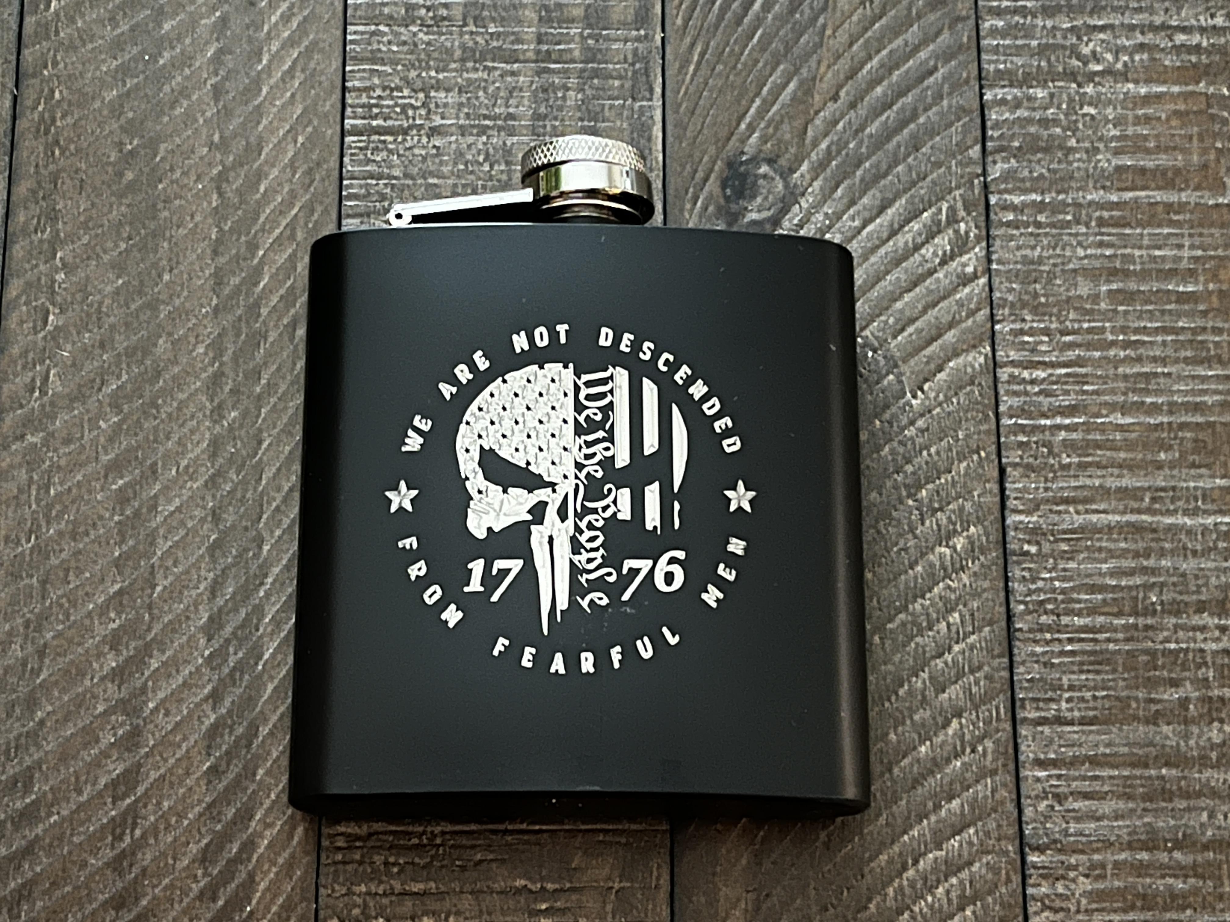 Laser Engraved 2A Stainless Steel Flasks – Image 6