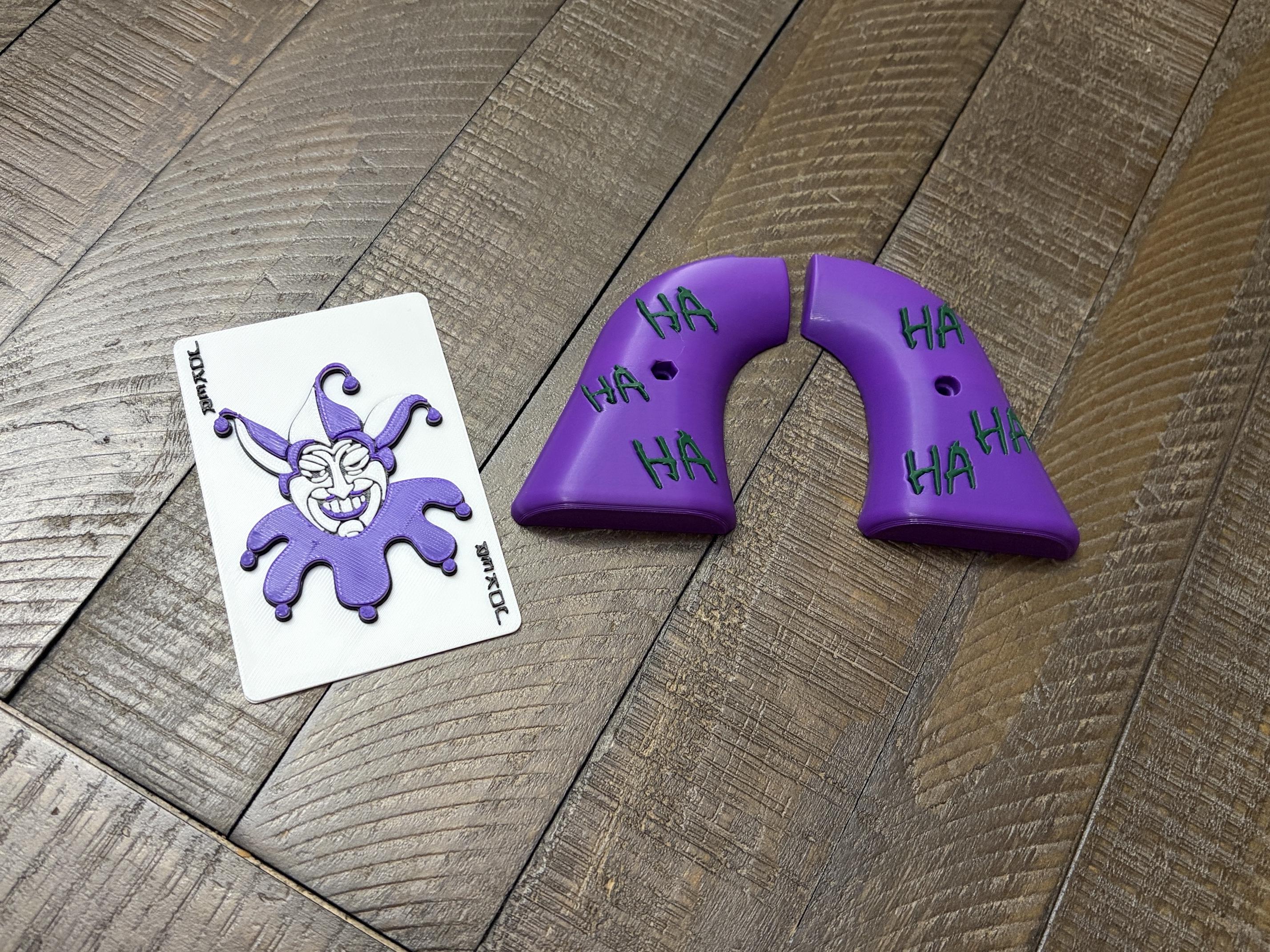Joker Inspired Rough Rider Grips & Display Stand Set – Image 8