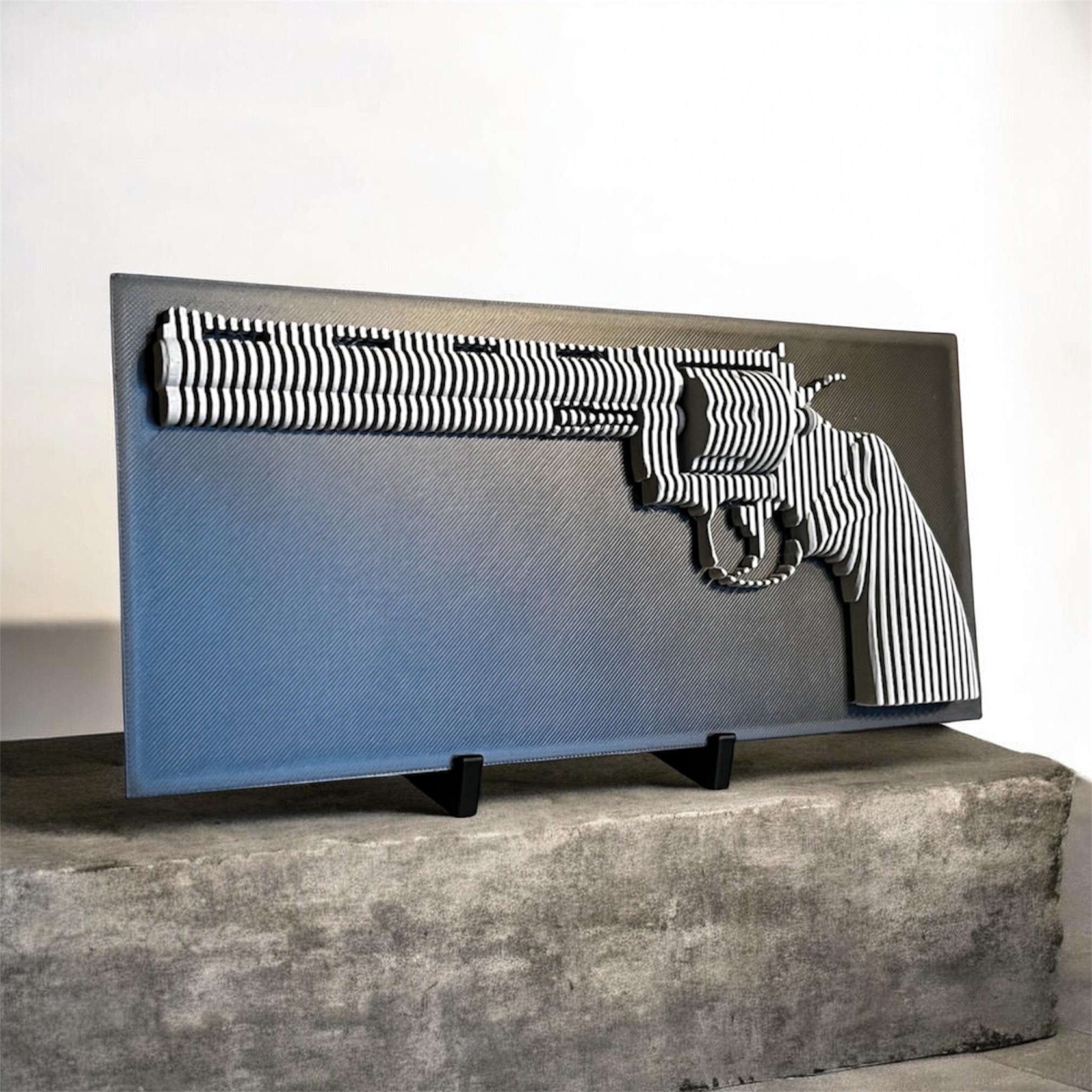 .357 Magnum Revolver 3D Wall Art – Image 1