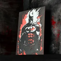 Batman Dark Knight 3D Printed Art – Red – Image 2