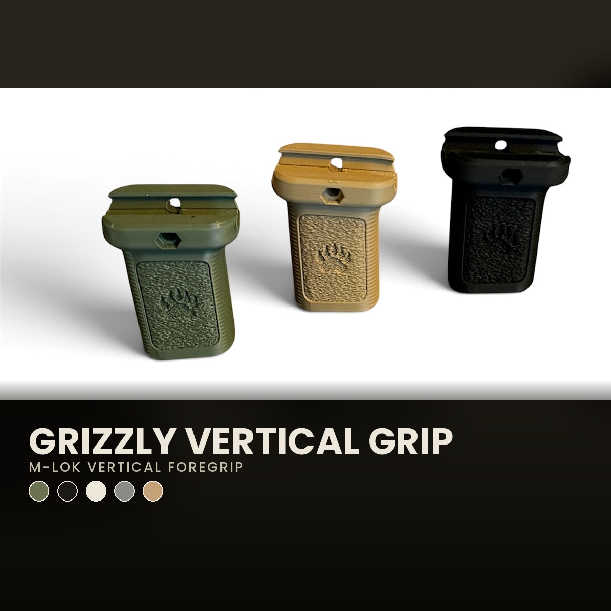 Grizzly AR-15 Vertical Foregrip for Picatinny Rail – Image 1