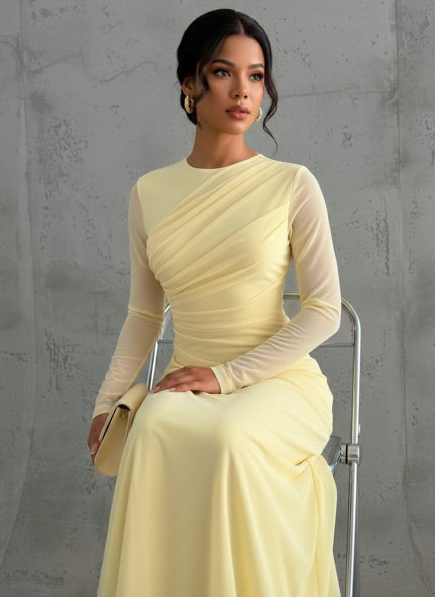 Maxi- fine draped dress – Image 1