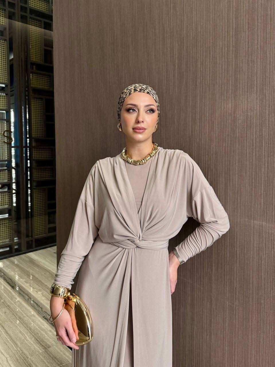 Wrap over Luxe crossover dress – Image 1