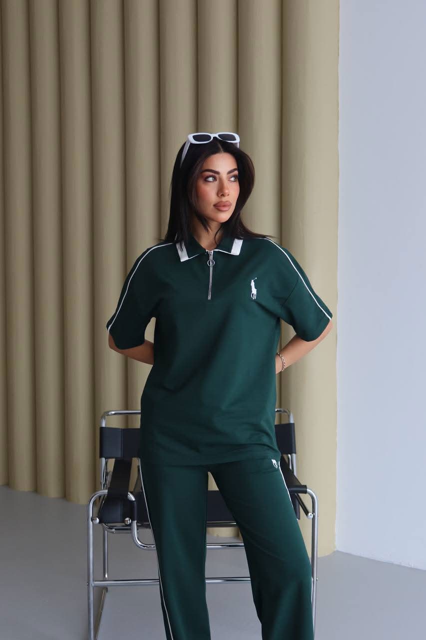 Ralph polo co-ord set - Emerald – Image 2
