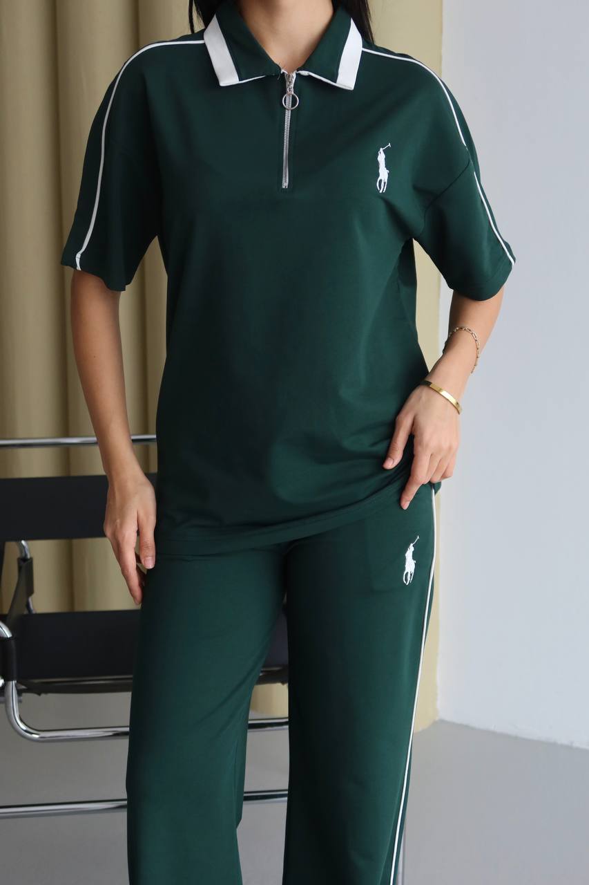 Ralph polo co-ord set - Emerald – Image 3