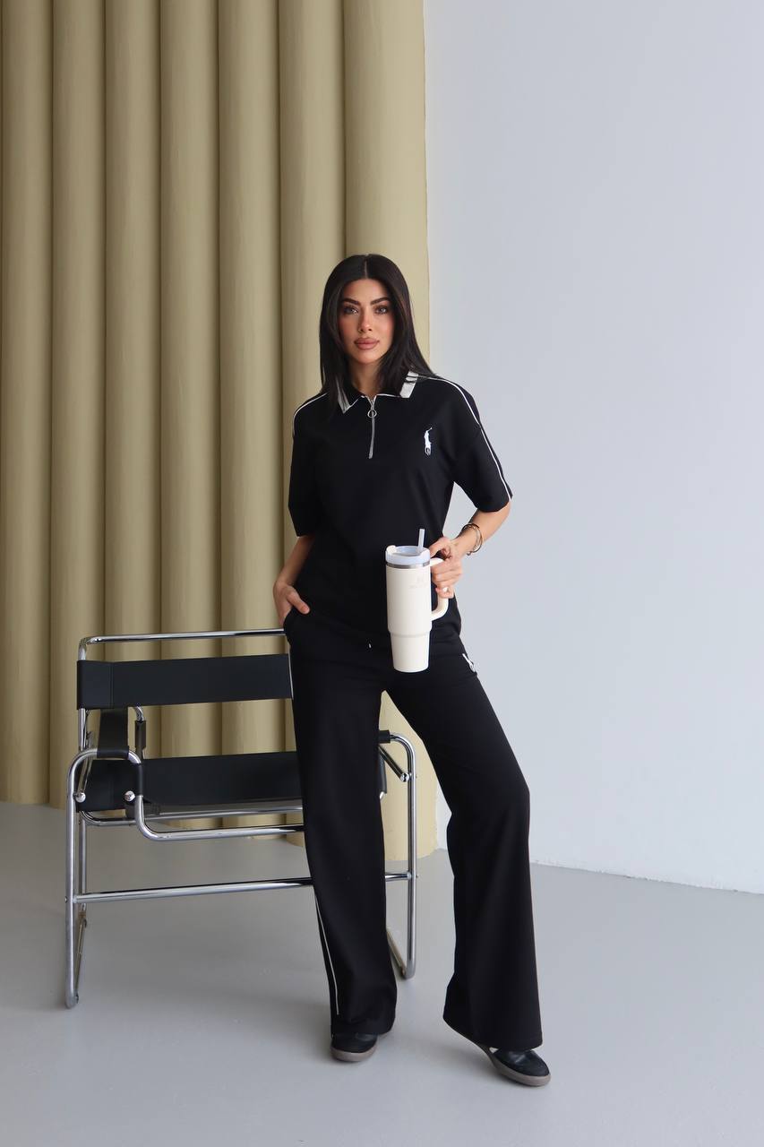 Ralph polo co-ord set - Black – Image 1
