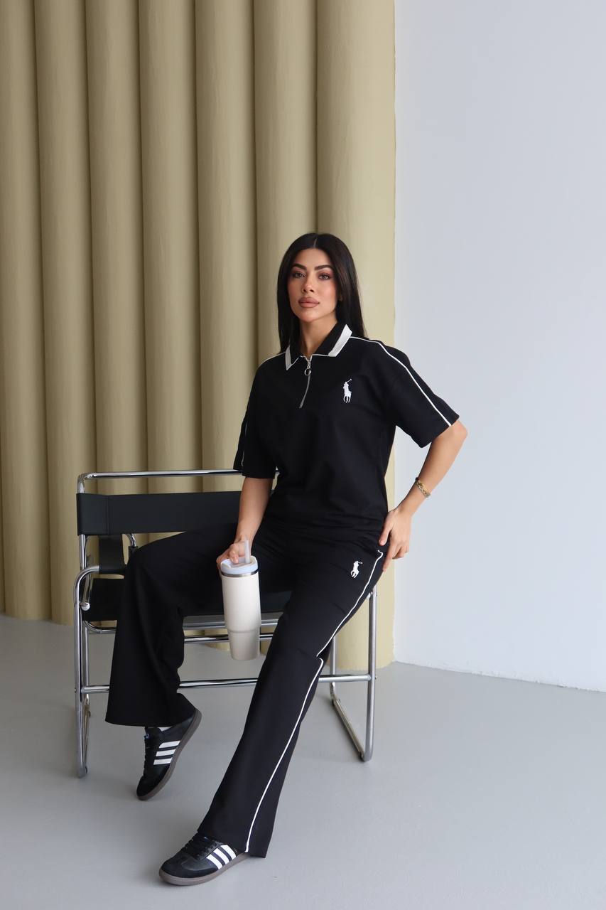 Ralph polo co-ord set - Black – Image 2