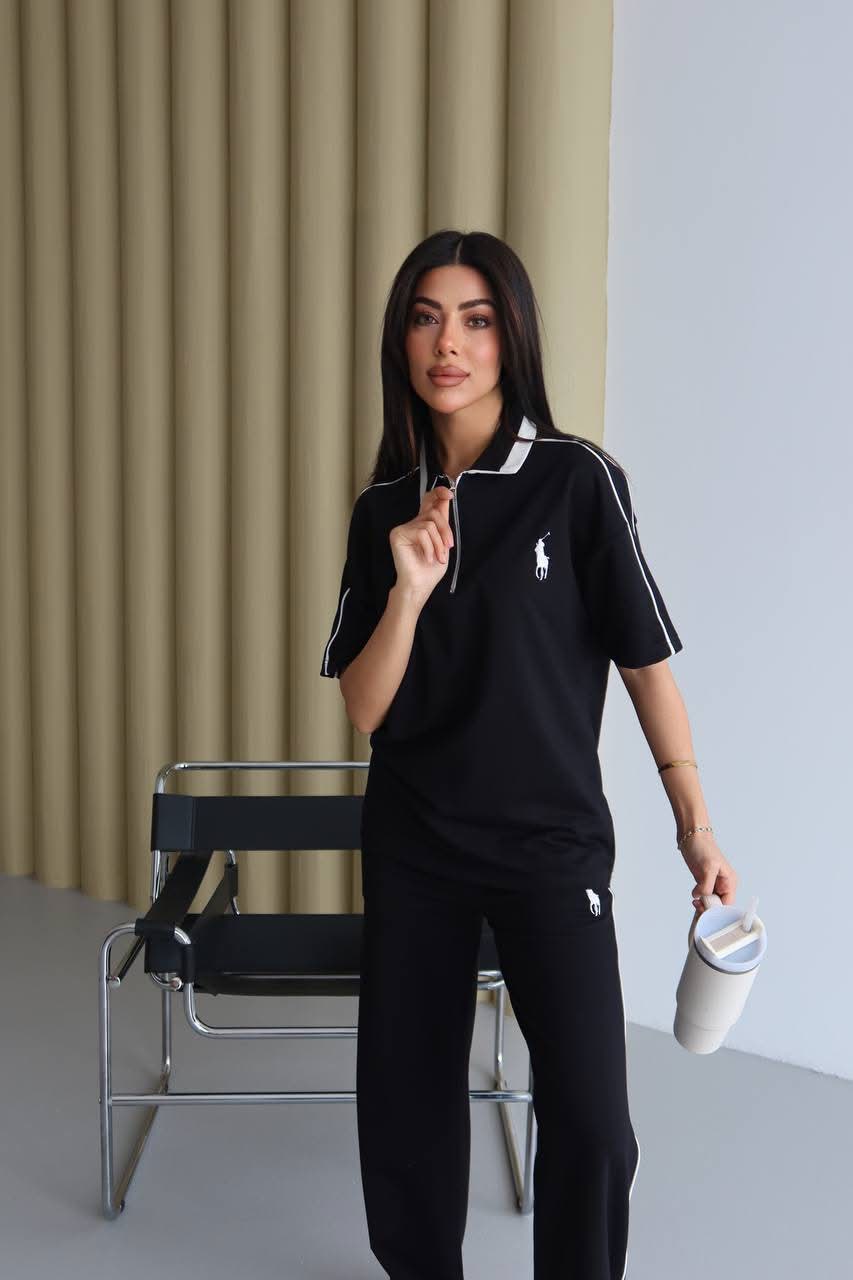 Ralph polo co-ord set - Black – Image 3