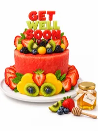 GET WELL SOON FRUIT CAKE – Image 1