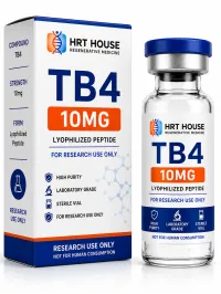TB4 10mg Research Peptide | Thymosin Beta-4 Lyophilized Vial – Image 1