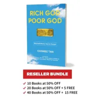 Rich God Poor God (Reseller) – 10 Books at 50% off (200 per book)
