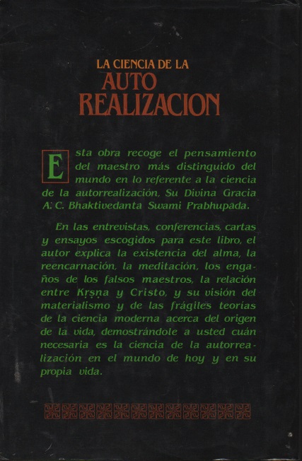 La ciencia de la auto realización Autor: A. C. Bhaktivedanta Swami Prabhupada – Image 2
