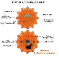 Rechargeable LED road flares – Image 8