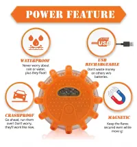 Rechargeable LED road flares – Image 5