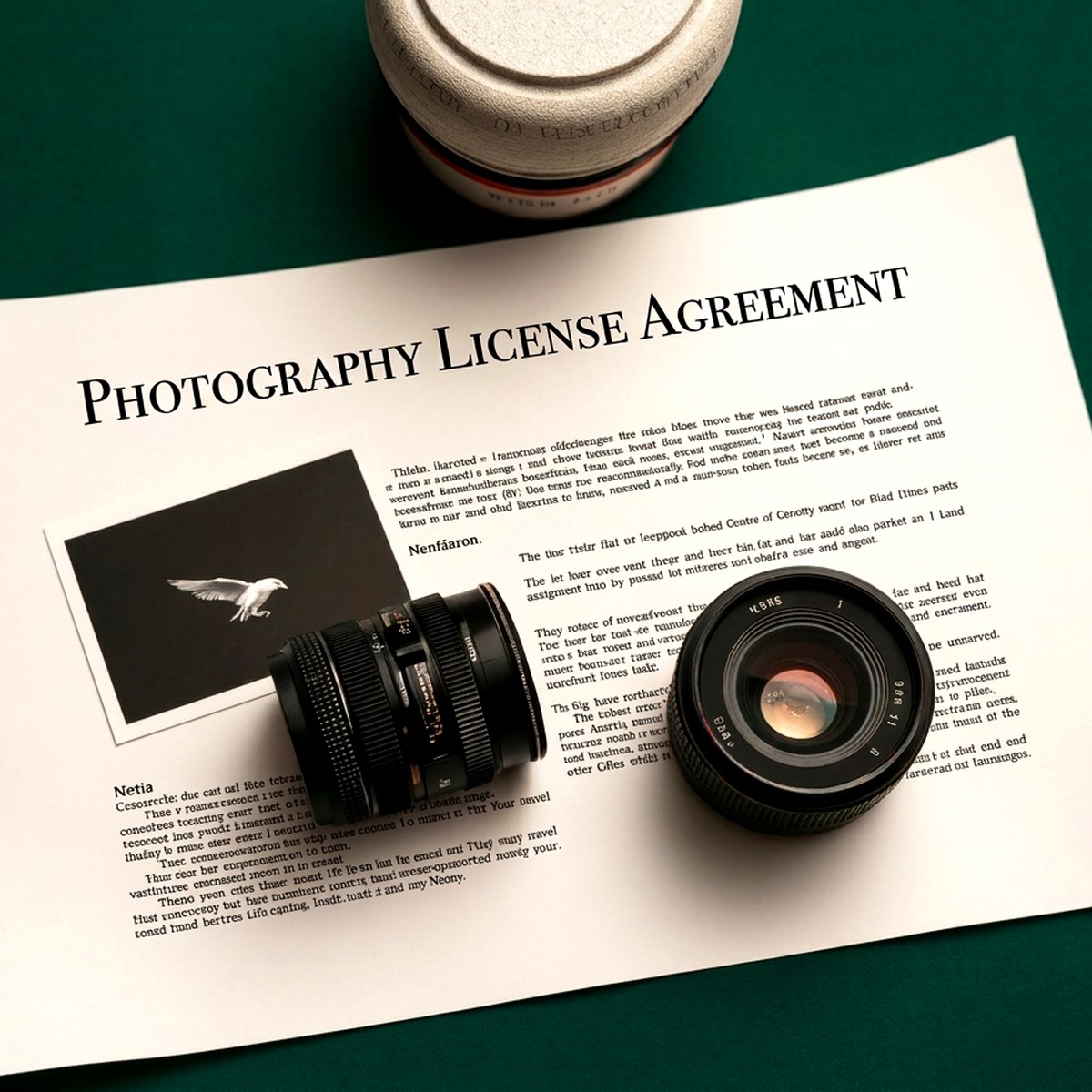 Photography License & Usage Rights Agreement – Image 1