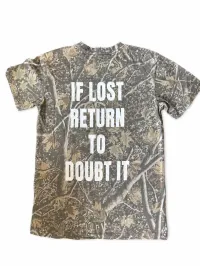 If Lost Return To Doubt It Camo T-Shirt – Image 1