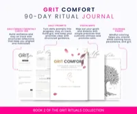 Grit Comfort Journal (Cozy Ember Theme): 90-Day Guided Reflections for Resilience & Calm – Image 6