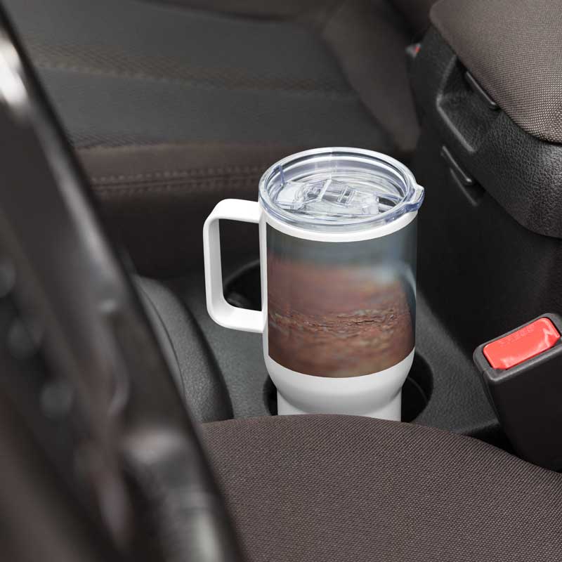 "In Rust I Trust" - Travel mug with a handle – Image 5