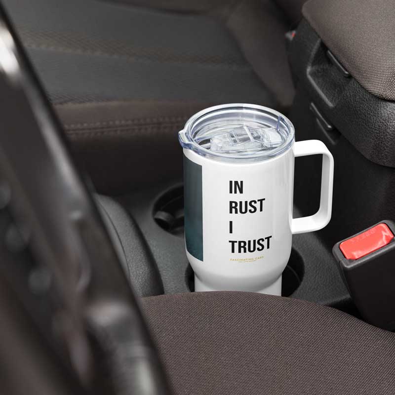 "In Rust I Trust" - Travel mug with a handle – Image 4