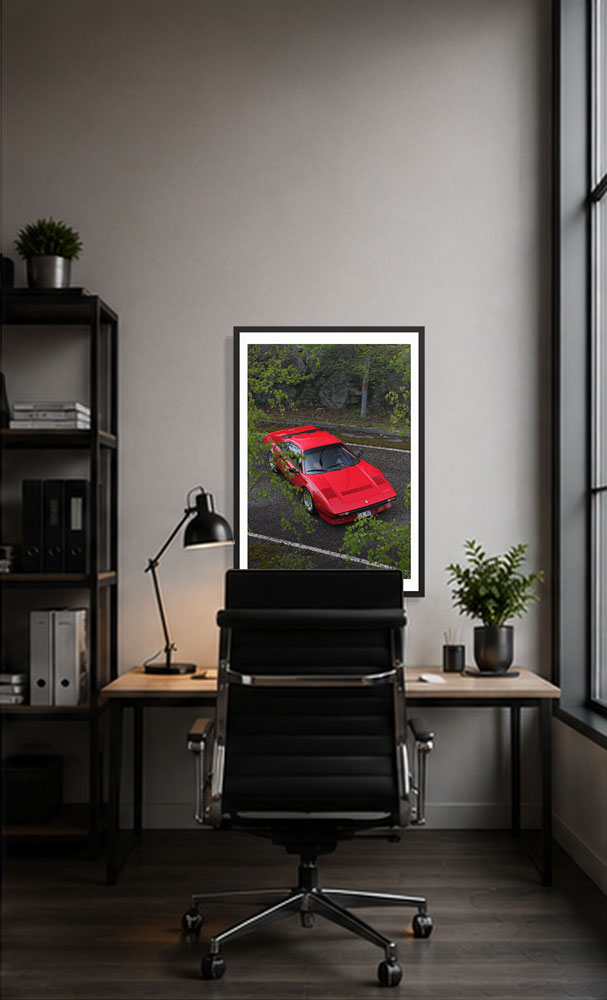 Ferrari 308 GTB QV - Framed print of the Stallion – Image 1