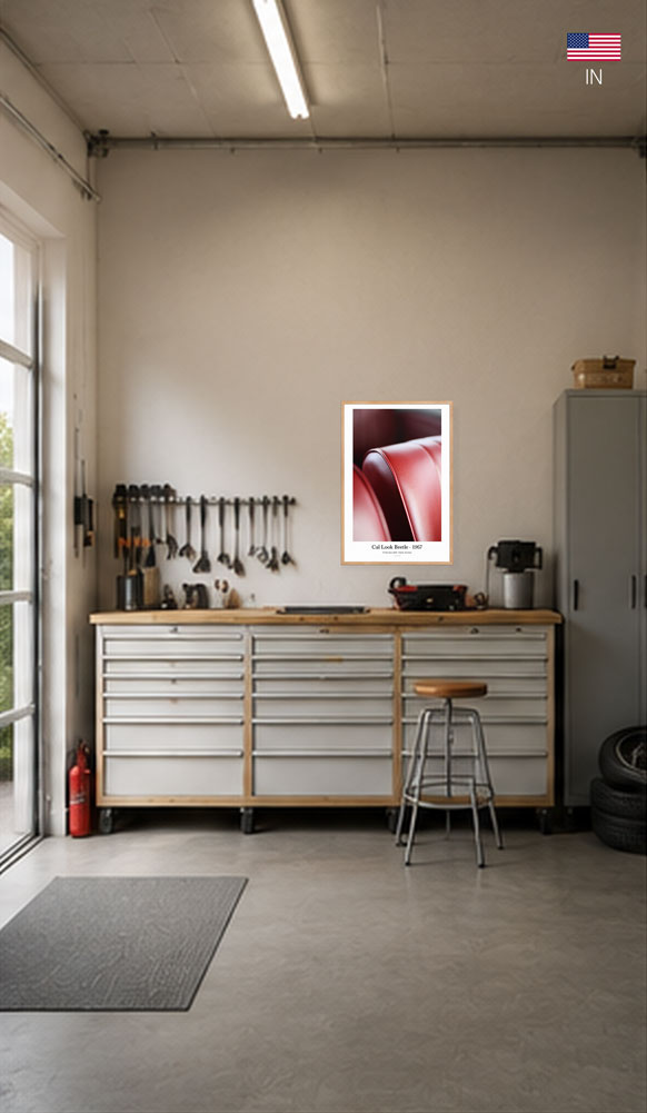 Cal Look Beetle 1967 – Framed Interior Wall Art – Image 2