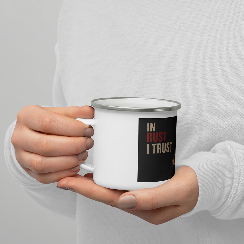 Porsche 912 - In Rust I Trust - Enamel Mug – Image 5