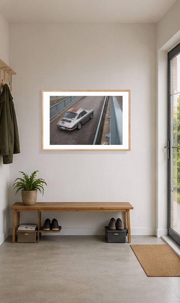 “In Rust I Trust” Porsche 912 Framed Print – Image 1