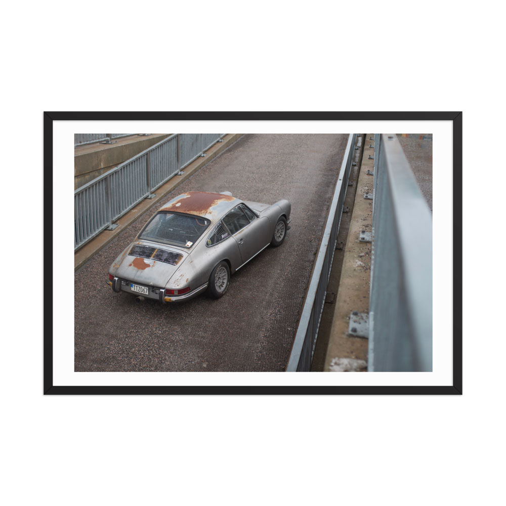“In Rust I Trust” Porsche 912 Framed Print (in) – Image 2