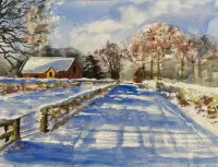  Paint a Winter Watercolour Scene – Image 3