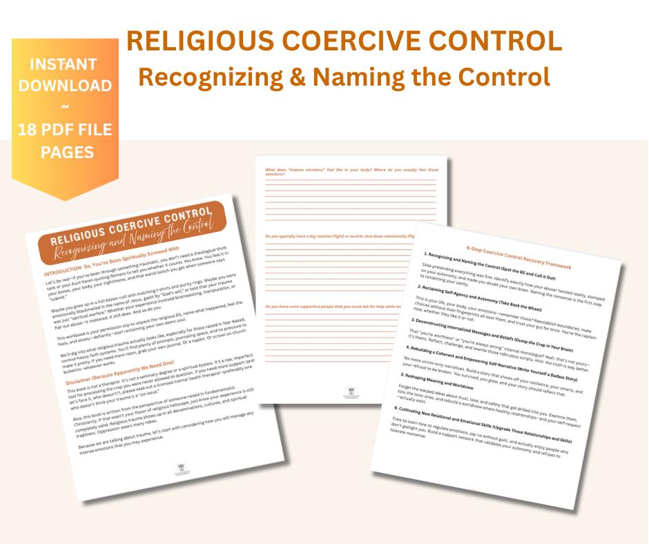 Spiritual Manipulation Workbook: Identify & Heal Religious Trauma – Image 1