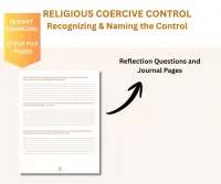 Religious Trauma Deprogramming 101: Dump the Doctrine and Keep Your Sanity, Workbook Journal Worksheets – Image 3