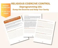 Religious Trauma Deprogramming 101: Dump the Doctrine and Keep Your Sanity, Workbook Journal Worksheets – Image 1