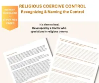 Religious Trauma Deprogramming 101: Dump the Doctrine and Keep Your Sanity, Workbook Journal Worksheets – Image 2