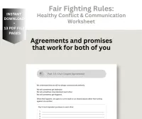 Fair Fighting Rules: Healthy Conflict & Communication Worksheet – Image 3