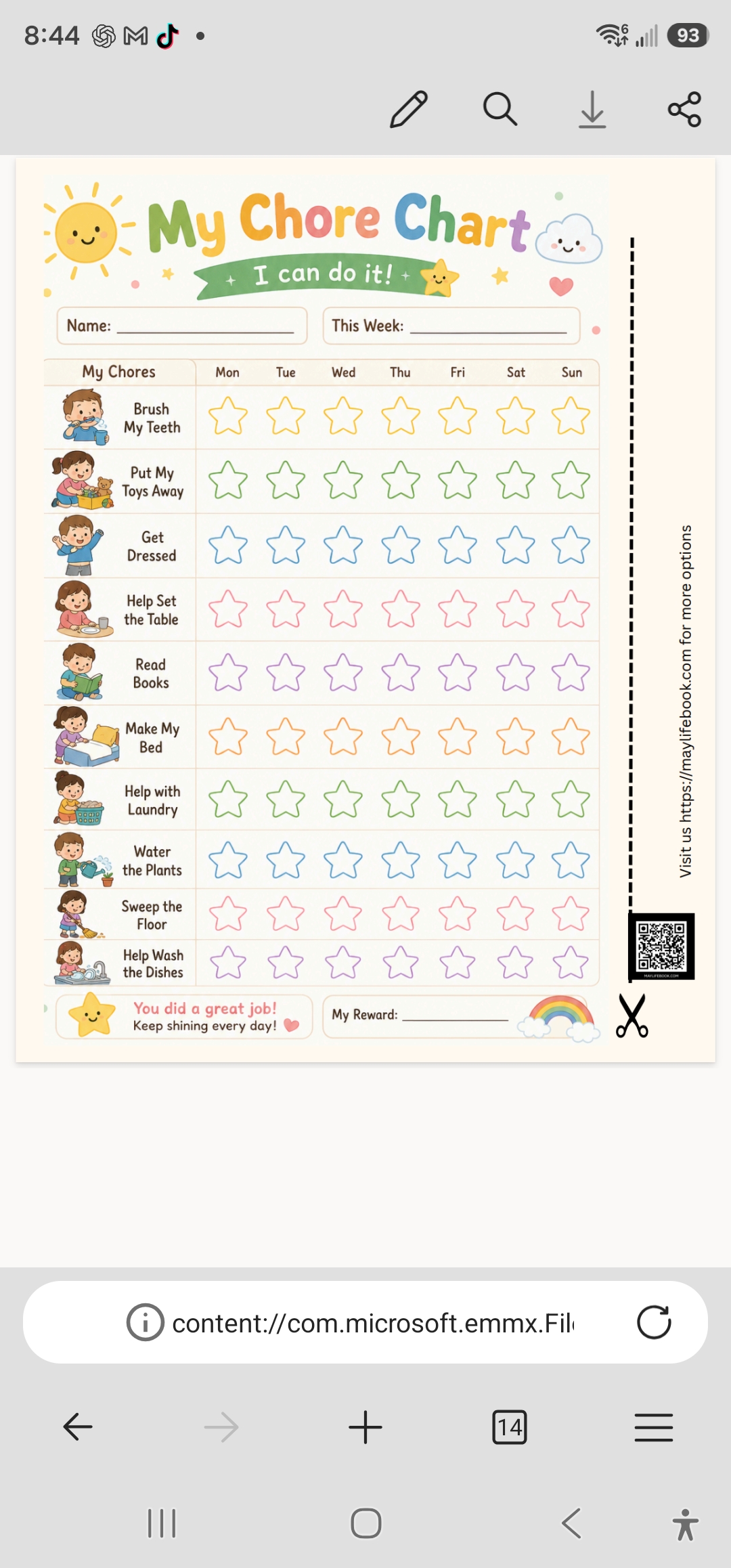 Kids Chore Chart – Image 5