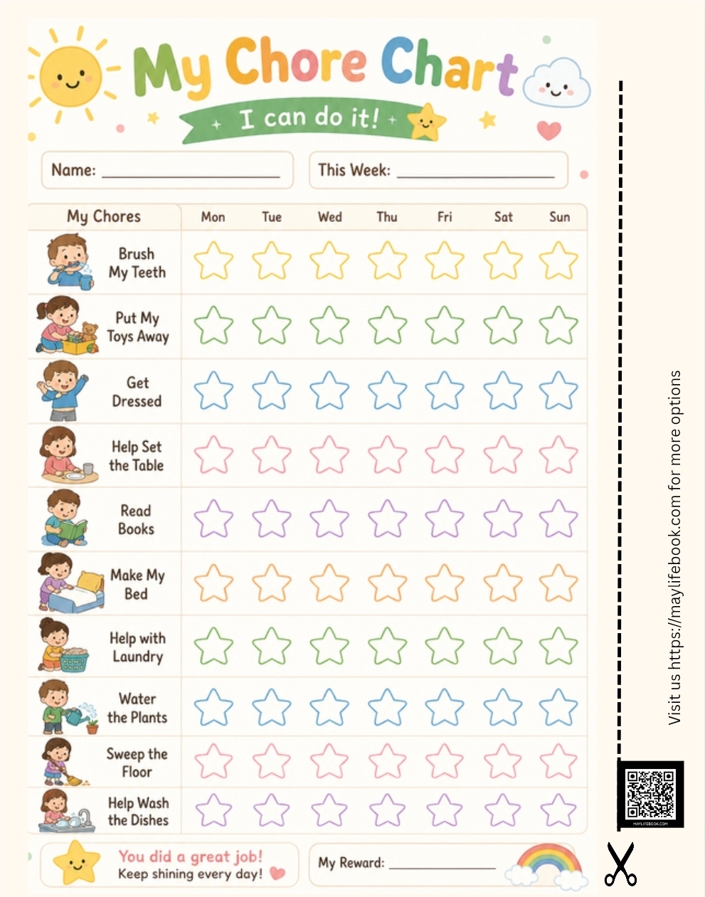 Kids Chore Chart – Image 4