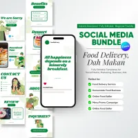 Social Media Bundle – Food Delivery & Ready-To-Eat Kit Edition – Image 1